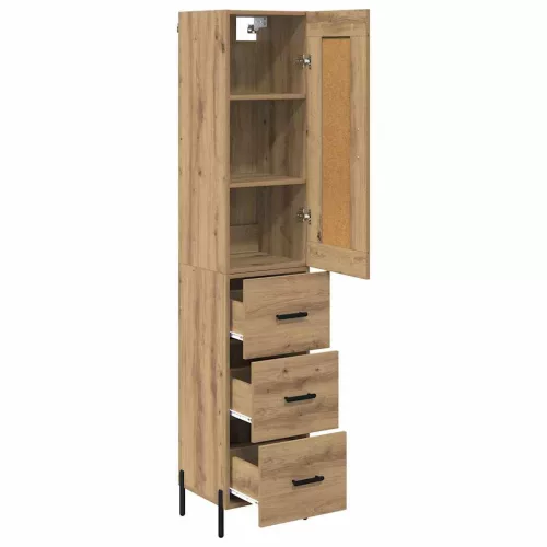  Magasfiú fiókkal Artisan tölgy 34,5 x 34 x 180 cm Faanyag