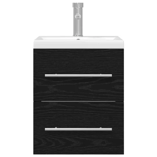  Fürdőszobai mosdószekrény Fekete tölgy 41 x 38,5 x 48 cm
