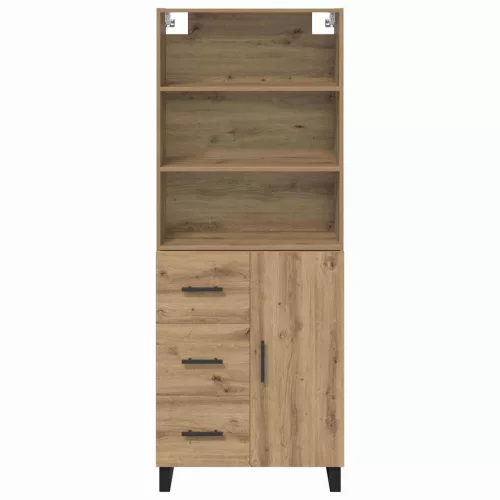  Magasfiú Artisan tölgy 69,5 x 34 x 180 cm Műanyag Fa és Üveg