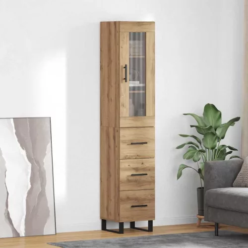  Magasfiú fiókkal Artisan tölgy 69,5 x 34 x 180 cm Faanyag