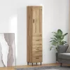  Magasfiú fiókkal Artisan tölgy 34,5 x 34 x 180 cm Faanyag