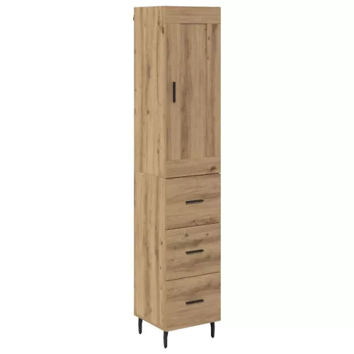  Magasfiú fiókkal Artisan tölgy 34,5 x 34 x 180 cm Faanyag