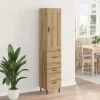  Magasfiú fiókkal Artisan tölgy 34,5 x 34 x 180 cm Faanyag