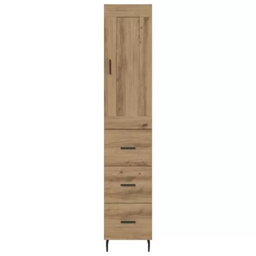  Magasfiú fiókkal Artisan tölgy 34,5 x 34 x 180 cm Faanyag