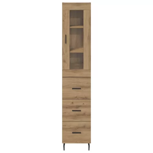  Magasfiú fiókkal Artisan tölgy 34,5 x 34 x 180 cm Faanyag