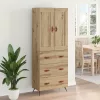  Magasfiú fiókkal Artisan tölgy 69,5 x 34 x 180 cm Faanyag