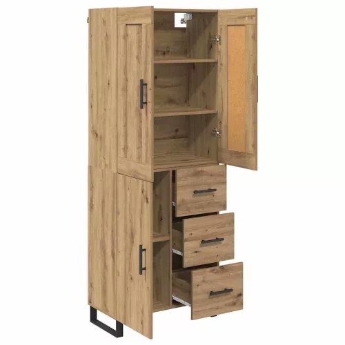  Magasfiú fiókkal Artisan tölgy 69,5 x 34 x 180 cm Faanyag