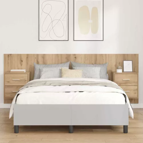  Fejtámla Szekrénnyel fiókkal 3 pcs Artisan tölgy Faanyag