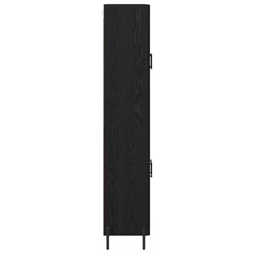  Magasfiú 2 pcs Fekete tölgy 69,5 x 34 x 180 cm Faanyag