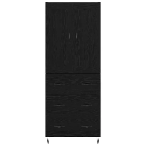  Magasfiú fiókkal Fekete tölgy 69,5 x 34 x 180 cm Faanyag