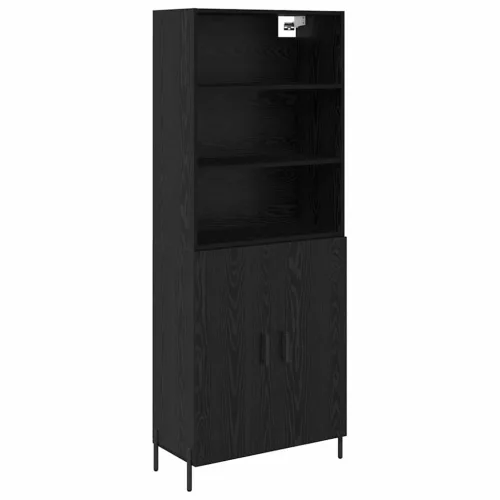  Magasfiú 2 pcs Fekete tölgy 69,5 x 34 x 180 cm Faanyag