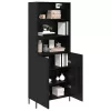  Magasfiú 2 pcs Fekete tölgy 69,5 x 34 x 180 cm Faanyag