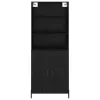  Magasfiú 2 pcs Fekete tölgy 69,5 x 34 x 180 cm Faanyag