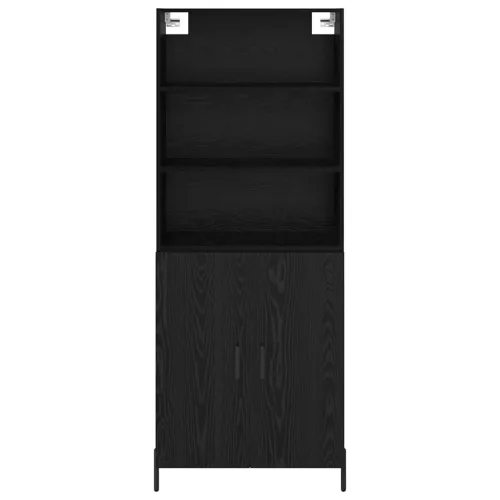  Magasfiú 2 pcs Fekete tölgy 69,5 x 34 x 180 cm Faanyag