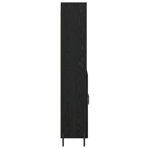  Magasfiú 2 pcs Fekete tölgy 69,5 x 34 x 180 cm Faanyag