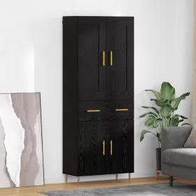 Magasfiú fiókkal Fekete tölgy 69,5 x 34 x 180 cm Faanyag