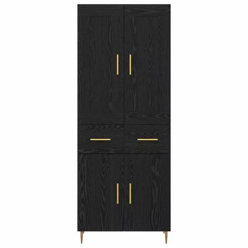 Magasfiú fiókkal Fekete tölgy 69,5 x 34 x 180 cm Faanyag