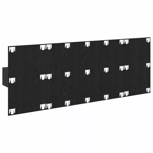  Fejtámla Szekrénnyel fiókkal 3 pcs Fekete tölgy Faanyag