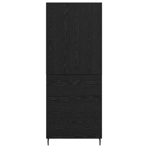  Magasfiú fiókkal 2 pcs Musta tammi 69,5 x 34 x 180 cm Faanyag