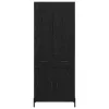  Magasfiú fiókkal Fekete tölgy 69,5 x 34 x 180 cm Faanyag