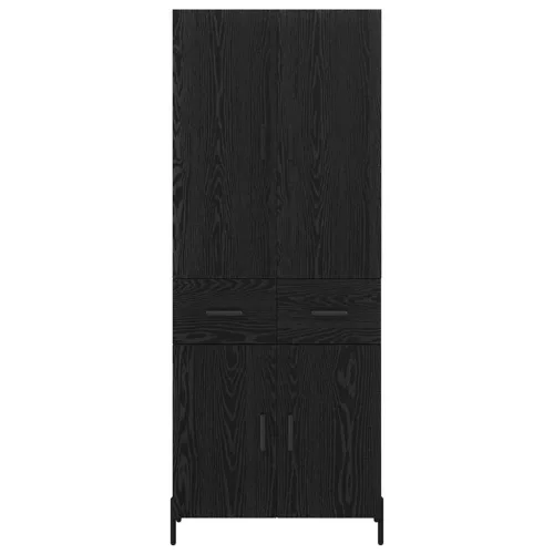  Magasfiú fiókkal Fekete tölgy 69,5 x 34 x 180 cm Faanyag