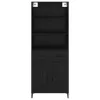  Magasfiú fiókkal Fekete tölgy 69,5 x 34 x 180 cm Faanyag