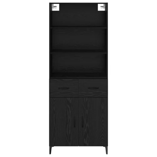  Magasfiú fiókkal Fekete tölgy 69,5 x 34 x 180 cm Faanyag