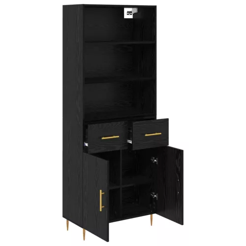  Magasfiú fiókkal Fekete tölgy 69,5 x 34 x 180 cm Faanyag