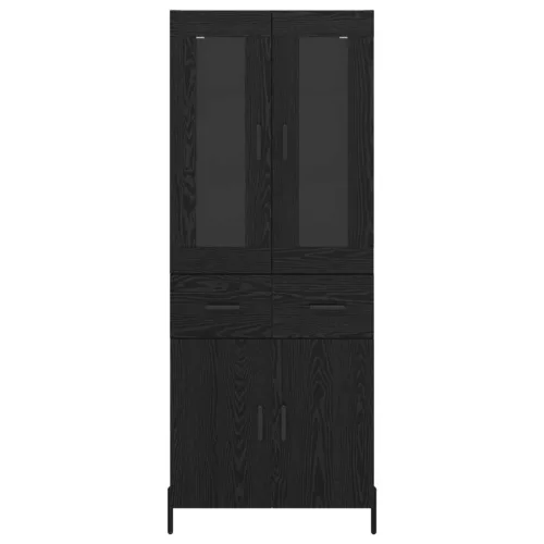  Magasfiú fiókkal Fekete tölgy 69,5 x 34 x 180 cm Faanyag