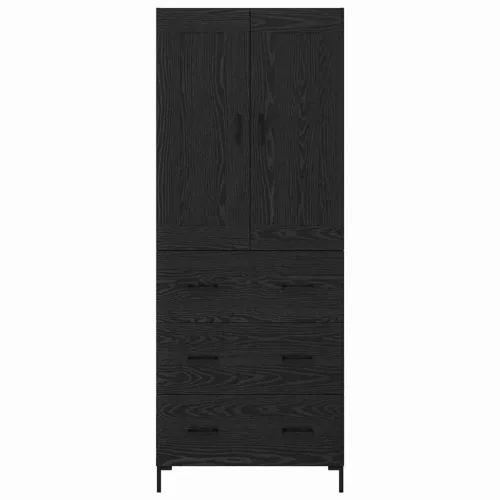  Magasfiú fiókkal Fekete tölgy 69,5 x 34 x 180 cm Faanyag