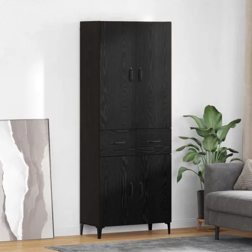  Magasfiú fiókkal Fekete tölgy 69,5 x 34 x 180 cm Faanyag