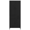  Magasfiú fiókkal Fekete tölgy 69,5 x 34 x 180 cm Faanyag