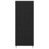  Magasfiú fiókkal Fekete tölgy 69,5 x 34 x 180 cm Faanyag