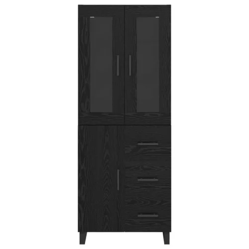  Magasfiú fiókkal Fekete tölgy 69,5 x 34 x 180 cm Faanyag