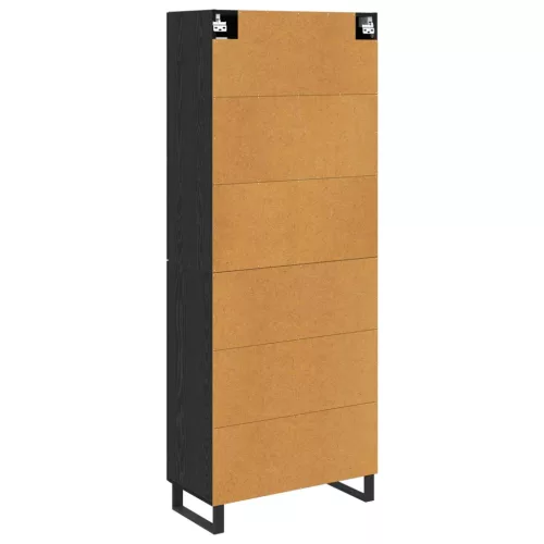  Magasfiú fiókkal Fekete tölgy 69,5 x 34 x 180 cm Faanyag