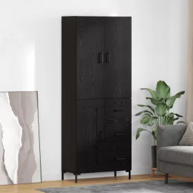  Magasfiú fiókkal Fekete tölgy 69,5 x 34 x 180 cm Faanyag
