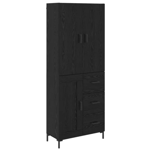  Magasfiú fiókkal Fekete tölgy 69,5 x 34 x 180 cm Faanyag
