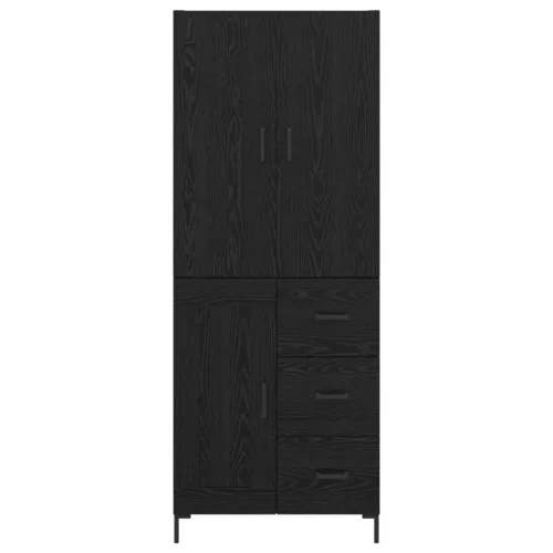  Magasfiú fiókkal Fekete tölgy 69,5 x 34 x 180 cm Faanyag