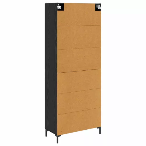  Magasfiú fiókkal Fekete tölgy 69,5 x 34 x 180 cm Faanyag
