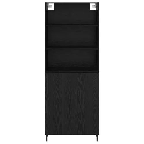  Magasfiú 2 pcs Fekete tölgy 69,5 x 34 x 180 cm Faanyag