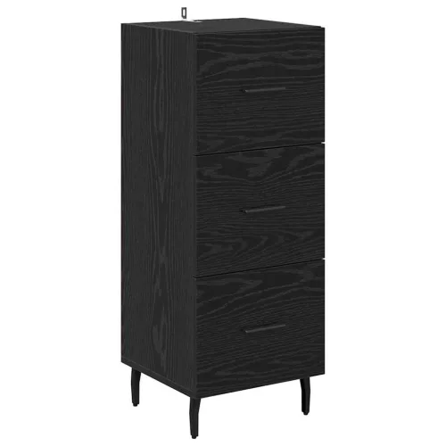  Magasfiú fiókkal Fekete tölgy 34,5 x 34 x 180 cm Faanyag