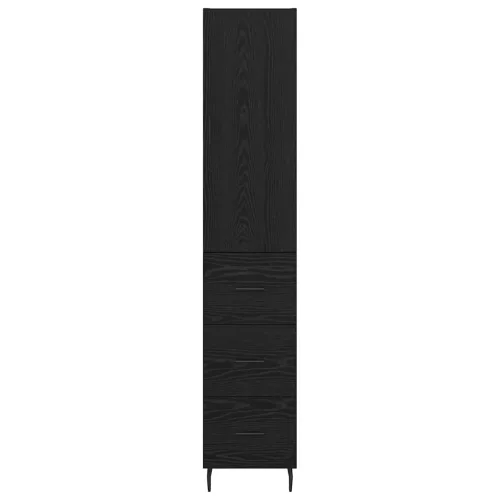  Magasfiú fiókkal Fekete tölgy 34,5 x 34 x 180 cm Faanyag