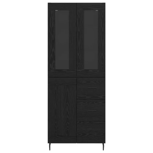  Magasfiú fiókkal Fekete tölgy 69,5 x 34 x 180 cm Faanyag