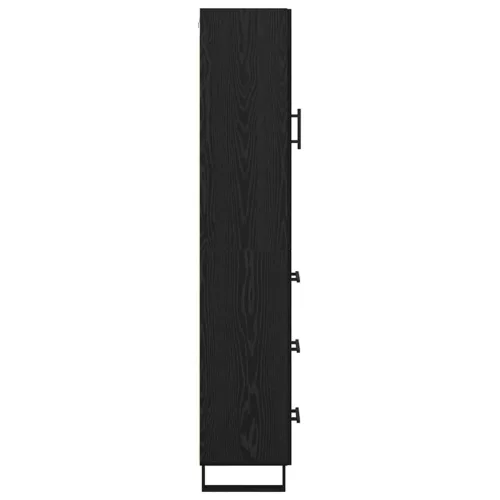  Magasfiú fiókkal Fekete tölgy 34,5 x 34 x 180 cm Faanyag