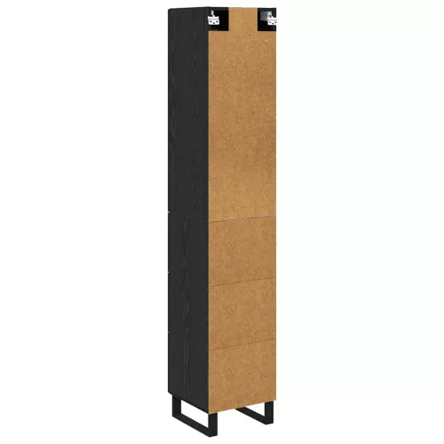  Magasfiú fiókkal Fekete tölgy 34,5 x 34 x 180 cm Faanyag