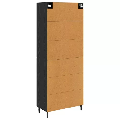  Magasfiú fiókkal 2 pcs Musta tammi 69,5 x 34 x 180 cm Faanyag