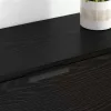  Oldalszekrények 3 pcs Musta tammi 69,5 x 34 x 180 cm Faanyag