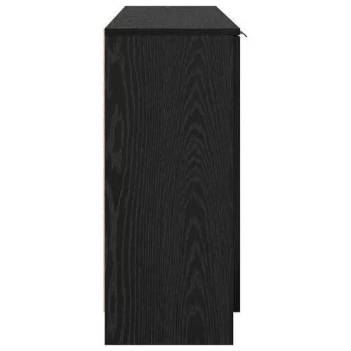  Oldalszekrények 3 pcs Musta tammi 69,5 x 34 x 180 cm Faanyag