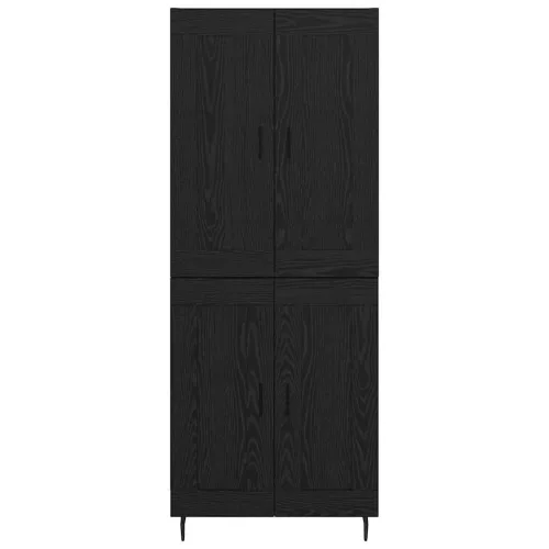  Magasfiú 2 pcs Fekete tölgy 69,5 x 34 x 180 cm Faanyag