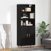  Magasfiú 2 pcs Musta tammi 69,5 x 34 x 180 cm Faanyag